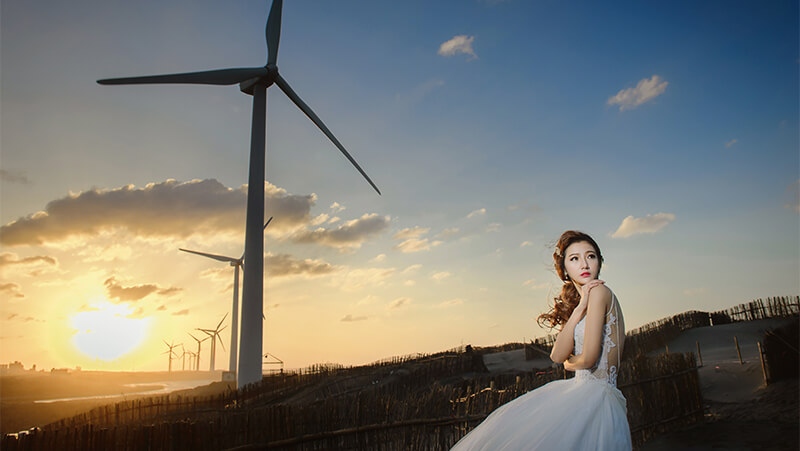 「婚紗攝影」婚紗創作 – 草漯沙丘